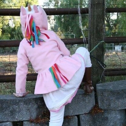 Unicorn Coat Size 2T to 10 || Boutique Unicorn Costume || Handmade Girls Lined Pink Dress Coat for Toddlers and Children